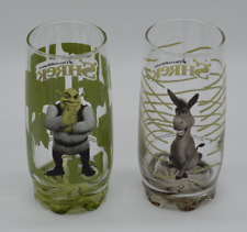 2 x Shrek - Trinkglas - Esel/Shrek Glas Dreamworks 2010 - Sammlerglas - TOP