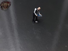 1/87 Zimmerer Zimmermann Säge Baustelle Werkstatt Figur Diorama H0 HO