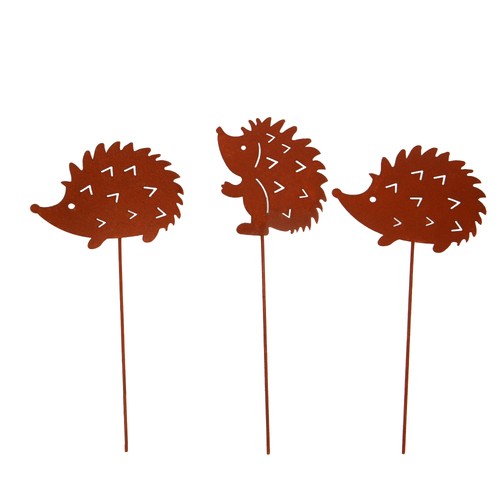 Unus gartenstecker igel 3er - unus®,