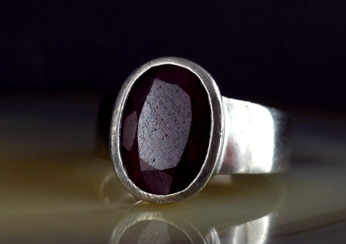 Ring silber 925 rubin rot - ring,