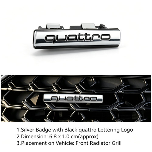 Silber quattro logo - silber,