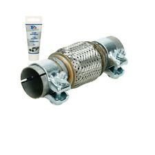 Flexrohr Flexstück Flexibles Auspuff Rohr Edelstahl 50 x 100 / 208 mm + Paste