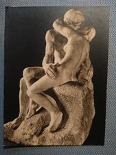 alte Ansichtskarte Postkarte AK Auguste Rodin Der Kuss Kuß Skulptur Plastik