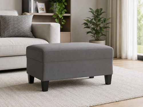 Fußhocker dunkelgrau 70x55x41 - fußhocker,