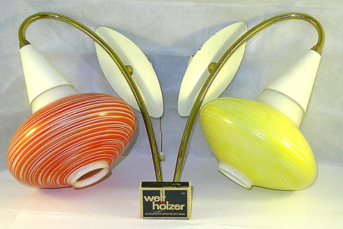 Vintage paar wandleuchten - paar,