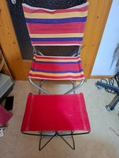 Angelzubehör Vintage  Anhelstuhl DDR Camping Klappstuhl Hocker