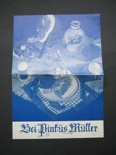 Alte Speisekarte Restaurant Brauerei Pinkus Müller Münster Bier