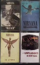 4PCS Nirvana Nevermind Album Cassette Tape Songs Cassette Tapes Retro gift NEW