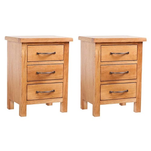 Eiche massiv nachttisch - 2x,
