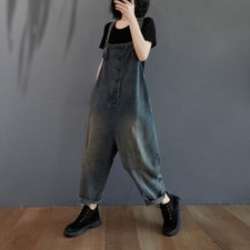 Damen Denim Latzhose Overall