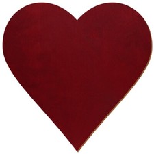 Holz Herz Dunkelrot beidseitig lackiert Deko Basteln 3-50cm
