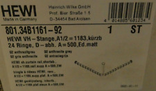 HEWI Vorhangstange Grau 1183mm kürzbar + Deckenabhängung 500 mm | 801.34B1161-92