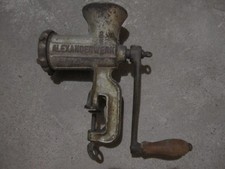 Fleischwolf Alexanderwerk Nr. 8 mit Handkurbel u. Schraubtischzwinge