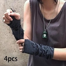4Pcs frauen Punk Fingerlose
