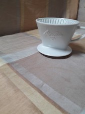 Melitta 101 Kaffeefilter -Schnellfilter Porzellanfilter Weiß -3 Loch selten top