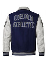 Cordon Sport Herren College Lederjacke "Bronx" navy stone