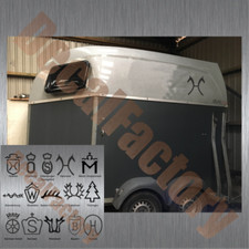 Aufkleber Brandzeichen Warmblut 30cm Pferde Wappen (Auto, Anhänger, Wand...)