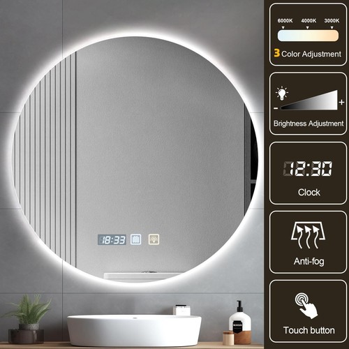 Led badspiegel 60cm mit - badspiegel,
