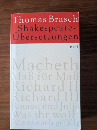 Thomas brasch shakespeare - thomas,