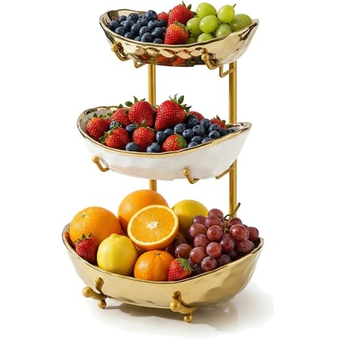 Obstschale keramik schichtig - obstschale, 3-schichtig