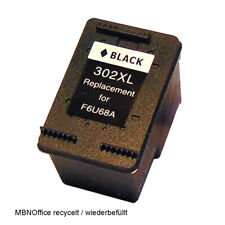HP 302 BK XL Drucker Patrone recycelt hochwertig wieder aufbereitet und befüllt