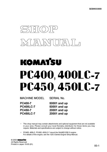 Komatsu pc400 pc450 - komatsu, pc400,pc450-7-