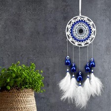 Traumfänger-Wanddekoration, Feder, gehäkelt, für Wohnung,