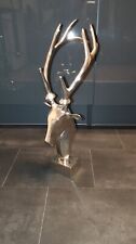 Designer Hirschstatue verchromt tolle Optik Top Zustand ca.60cm hoch 
