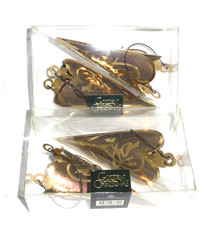 Royal Copenhagen Golden Christmas - 4 Anhänger Spitztüten je ca. 13 cm lang