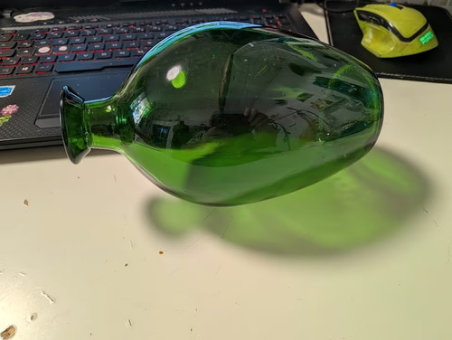 Glas flasche grün vase cm - grün, 20