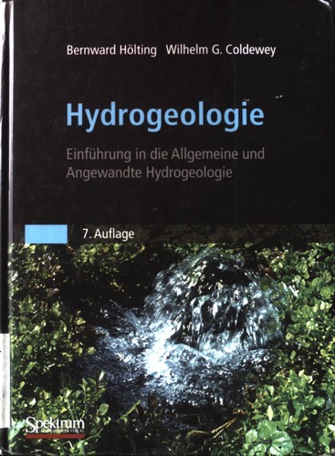 Hydrogeologie einführung in - hydrogeologie,