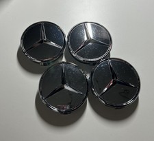 A1644000025 Chrom Nabenkappen 4Stück Mercedes Original Nabendeckel