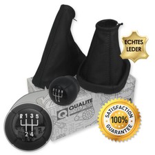 SCHALTKNAUF + SCHALTSACK + HANDBREMSSACK FÜR OPEL VECTRA B (95-03) LEDER 5 GANG