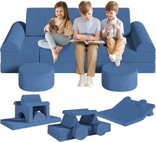 Kindersofa Schlafsofa Modul Pouf Fußhocker Spielsofa Sitzkissen Sofabett Couch
