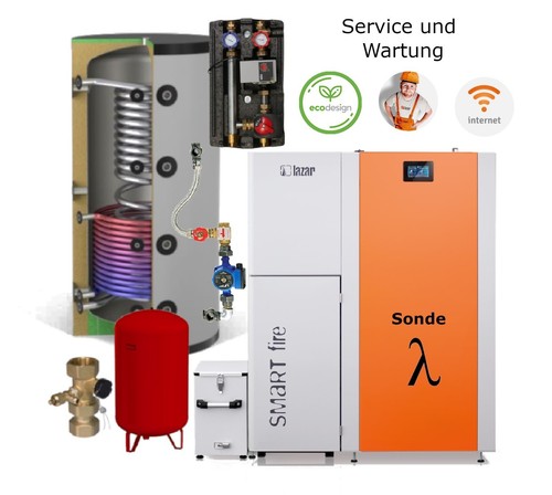 Set pelletkessel smartfire - set:,