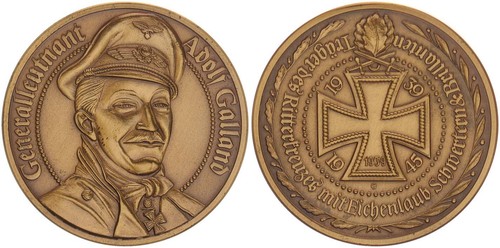 Brd medaille adolf - adolf, galland