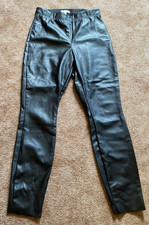 •♥• H & M Leggings Hose Damen schwarz Damenhose Gr. 40 Lederimitat •♥•