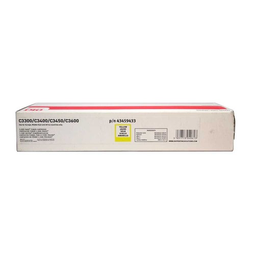 Oki toner 43459433 yellow gelb - 43459433,