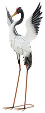 Metall Storch Skulptur