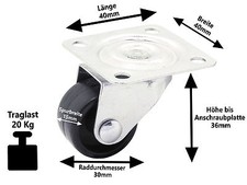 4 x Kunststoff Möbel