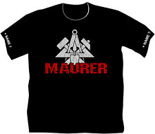 Maurer Maurerlehre T Shirt Arbeitsbekleidung Zunftzeichen Logo Bekleidung 16