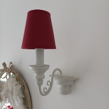  Lampenschirm Klemmschirm Bordeaux 11x7x11 Kronleuchter Lüster Clip Aufstecker