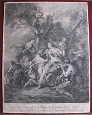 Laurent Cars: Raub der Europa 1752/Rape of Europa Print Radierung Lemoyne