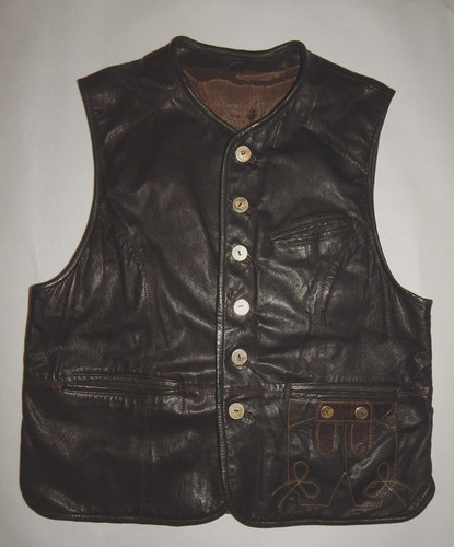 Ultsch leder weste gilet - weste,