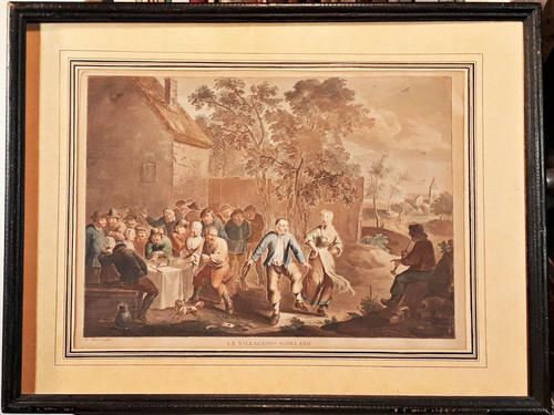 Kolorierter stahlstich le - kolorierter,