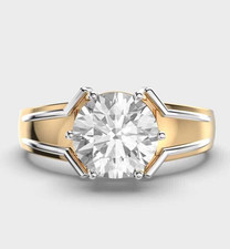 Bicolor Herren Verlobungsring