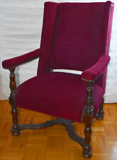 antik Sessel Ohrenfauteuil Ohrensessel englischen Stil Histrismus Gründerzeit