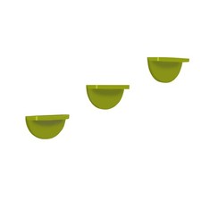 Wandregal 3er Set Konsole Altona Grün Wandkonsole halbrund HTI-Living