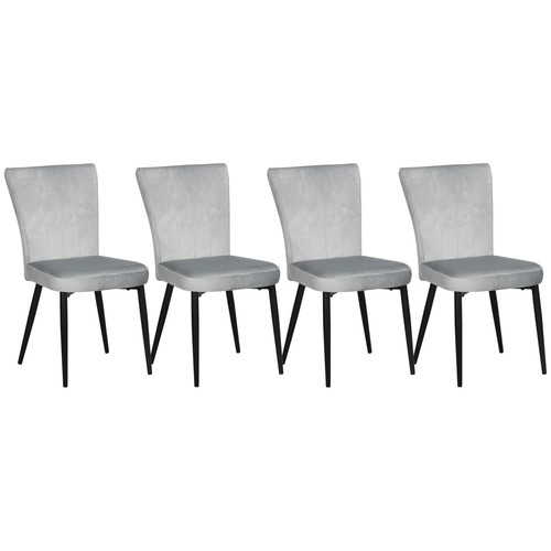 Homcom esszimmerstuhl 4er - esszimmerstuhl,, 4er-set