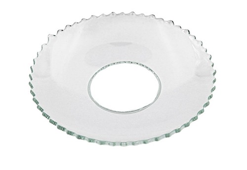 Glas kerzenmanschette gezackt - glas-kerzenmanschette,